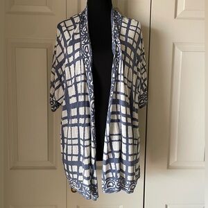 Habitat |  Open cardigan. Small.  Lagenlook cap Sleeve. Relax Fit. Stylish.